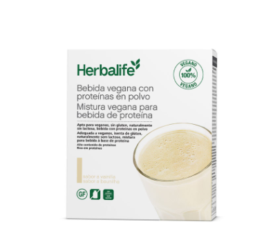 Sobres Bebida Vegana con Proteínas en Polvo Vainilla - 7 unidades